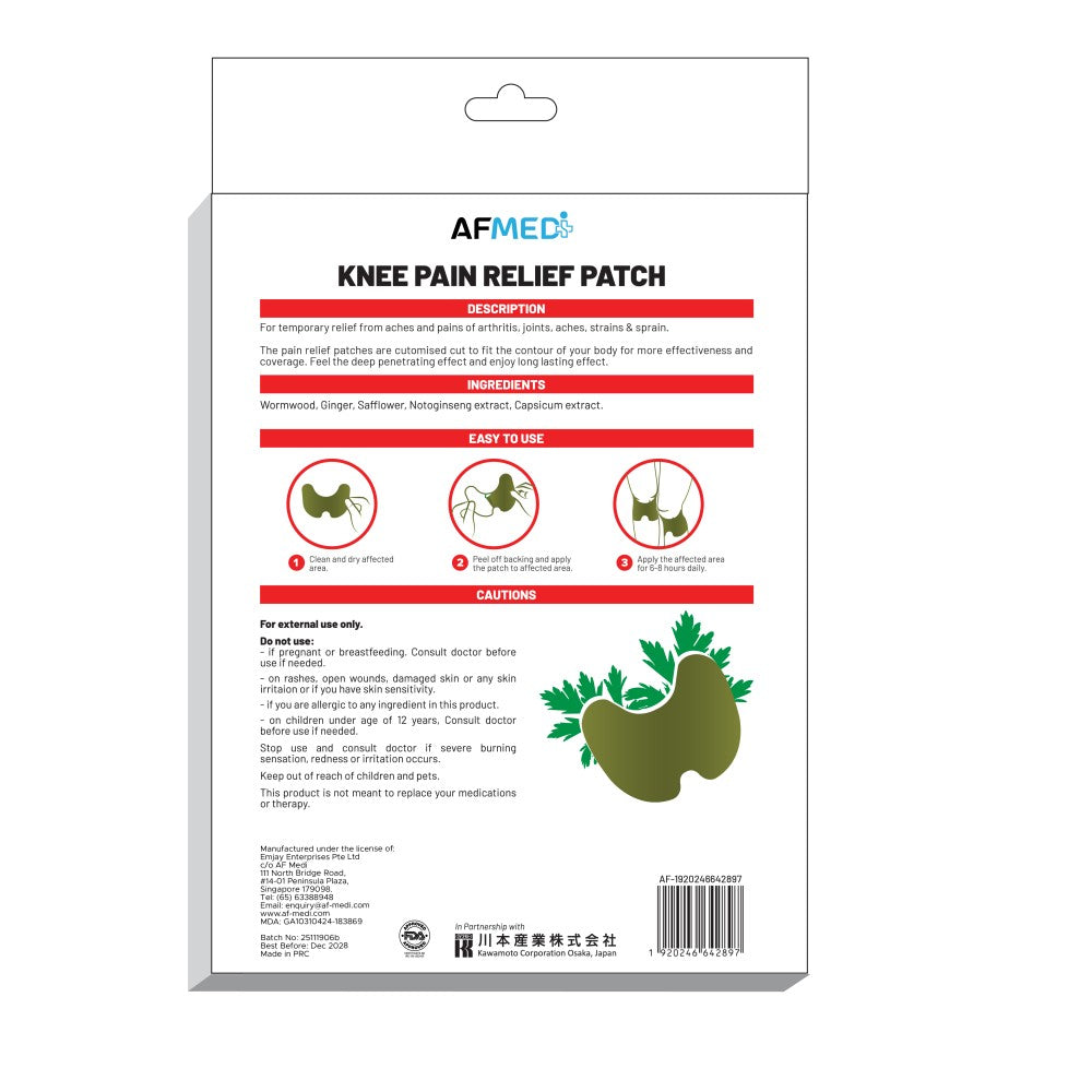 AF Medi Herbal Therapy Knee Patch - 6 patches