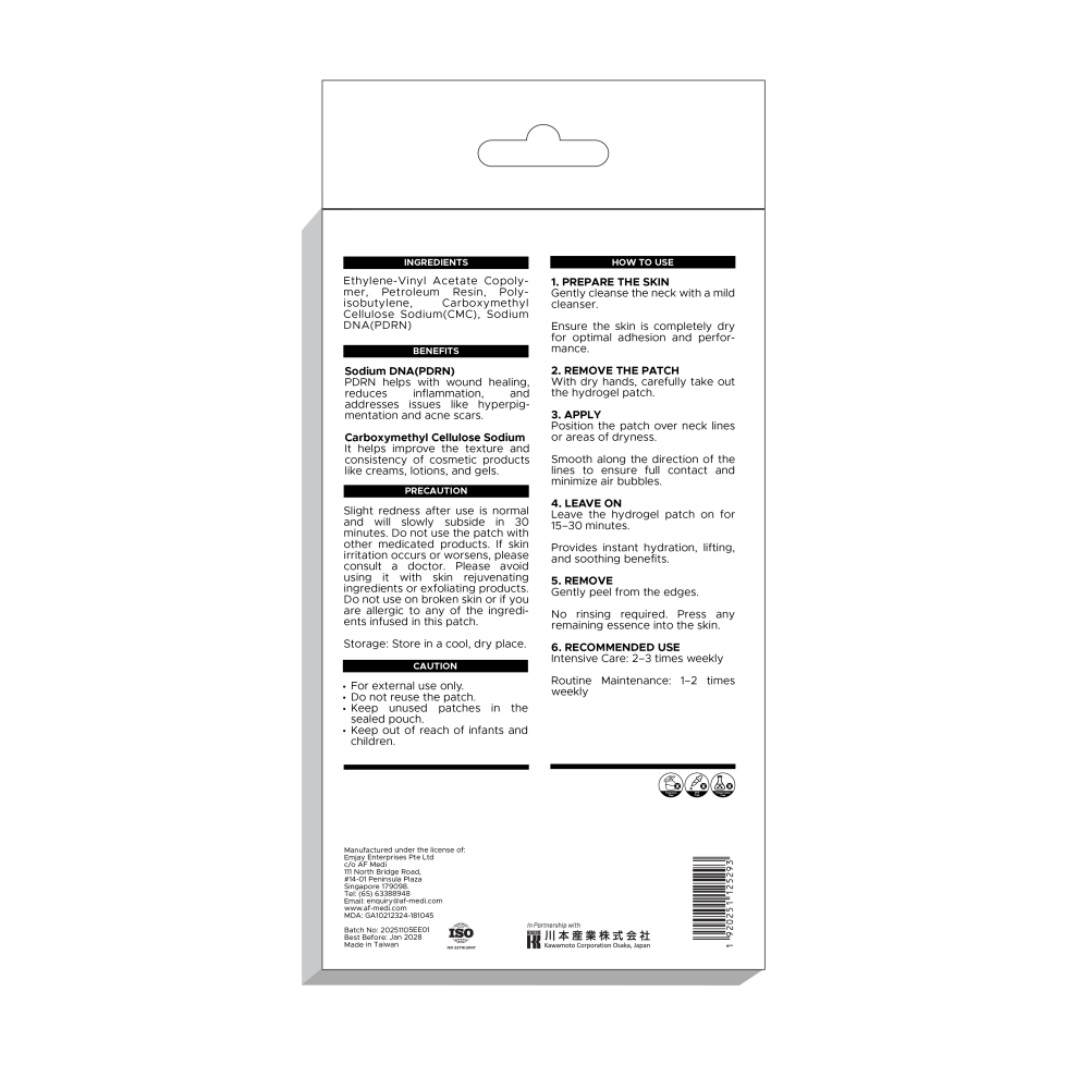 AF Medi PDRN Rejuvenating & Firming Neck Patch - 3 patches