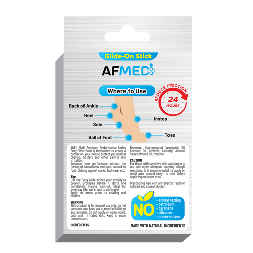 AF Medi Easy Glide-On Stick-Foot - Blister Cooling Menthol Infused