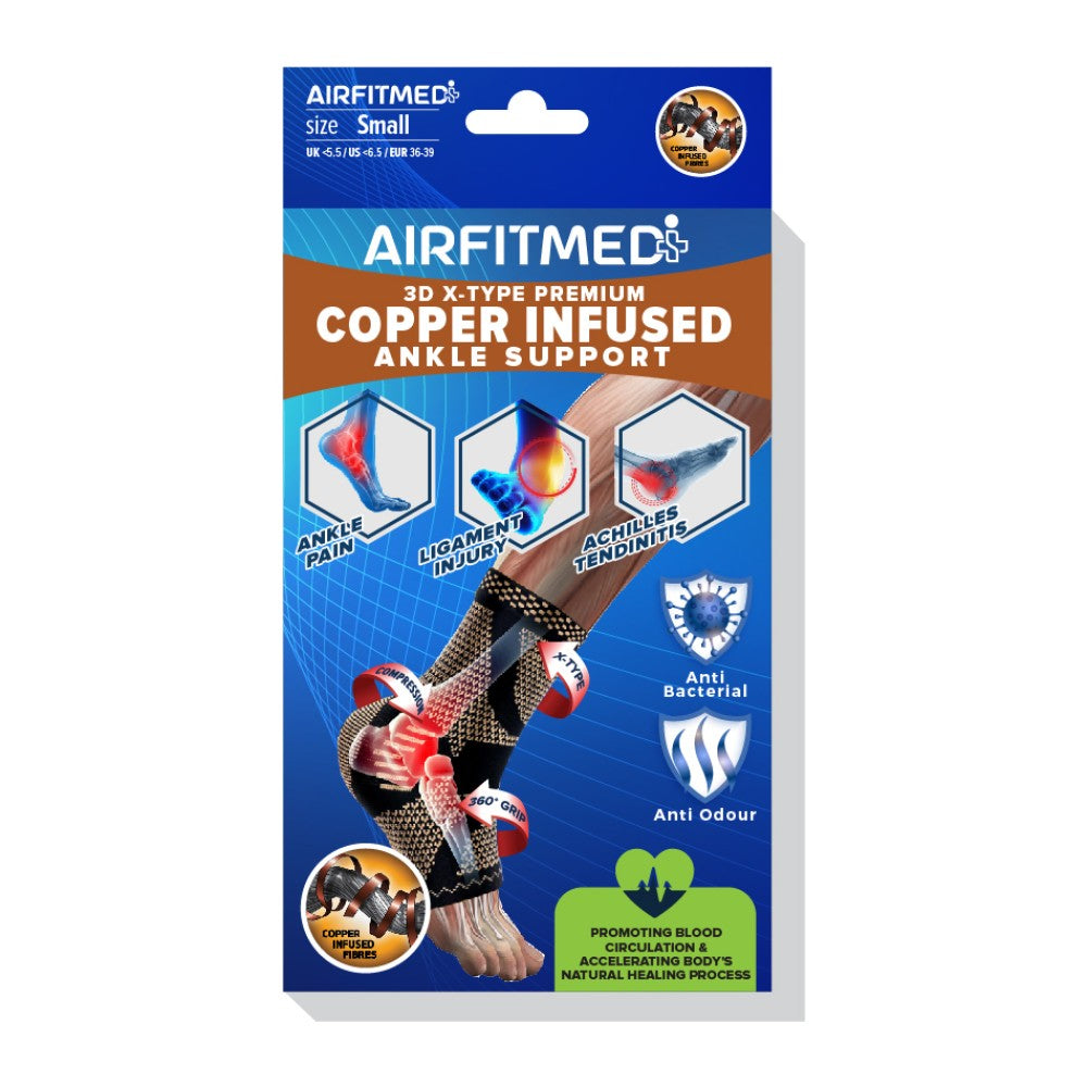 AF Medi 3D X-Type Ankle Support (Copper Infused)