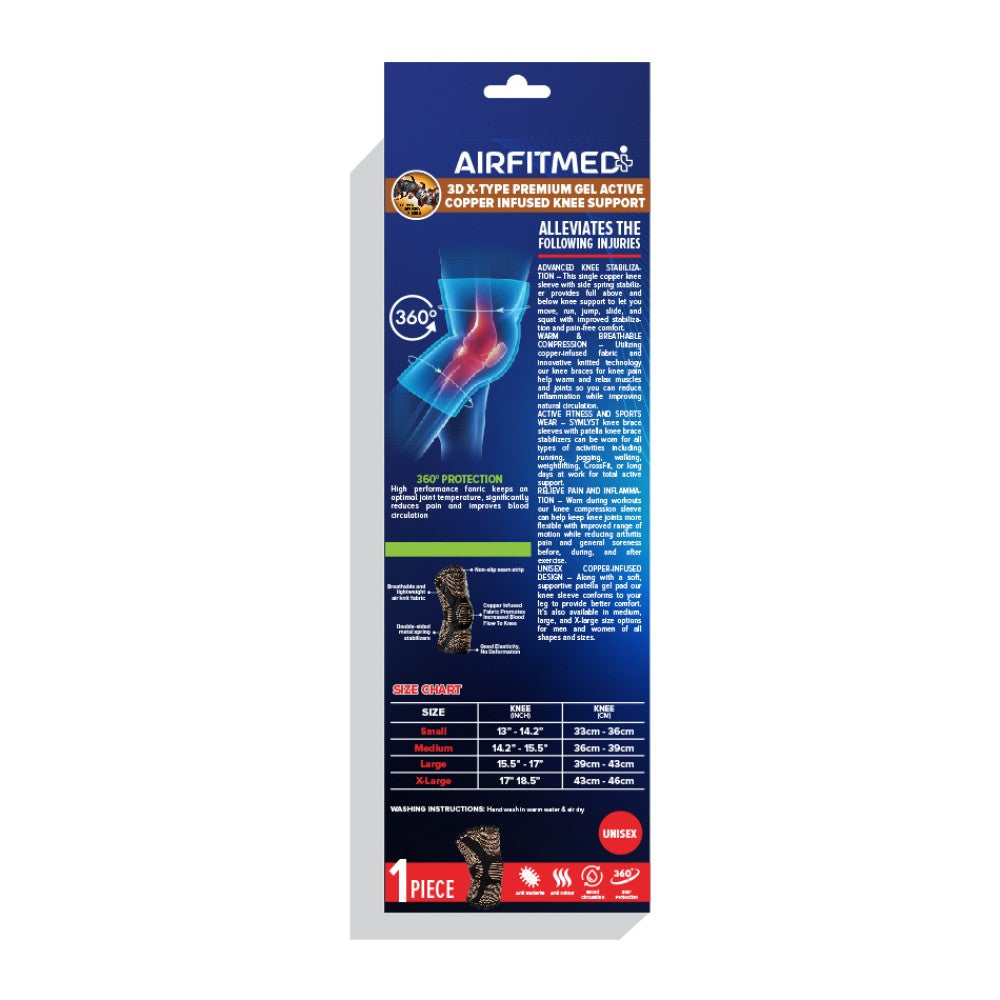 AF Medi Gel Active Knee Support (Copper Infused)