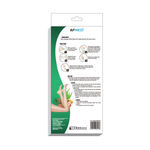 AF Medi Body & Legs Wax Strips  - 20 strips (w/ 10 post wax wipes)